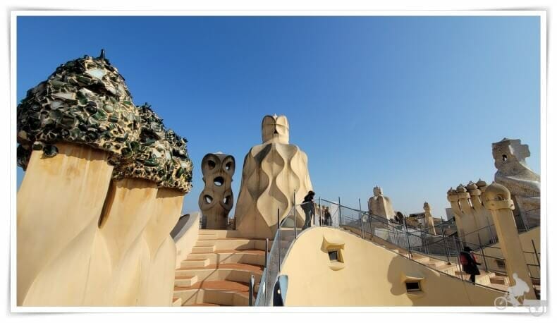 azotea terraza casa Milà la pedrera Barcelona