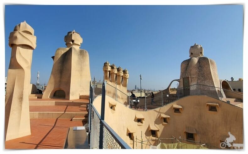 chimeneas de la Pedrera