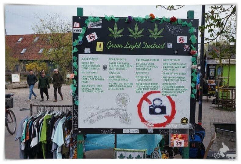 Fristaden Christiania en danés, la ciudad libre de Christiania