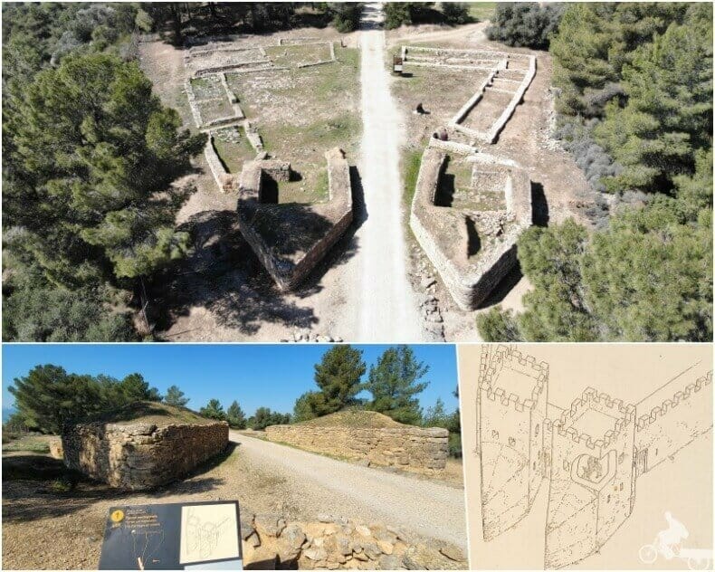 torres pentagonales castellet de Banyoles
