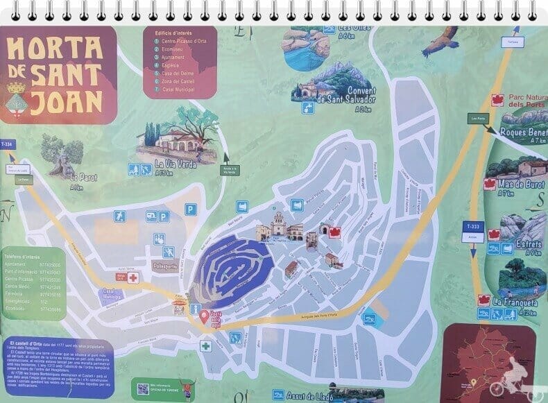 mapa de Horta de sant joan