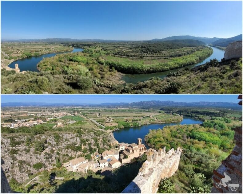 vistas desde el castillo de Miravet