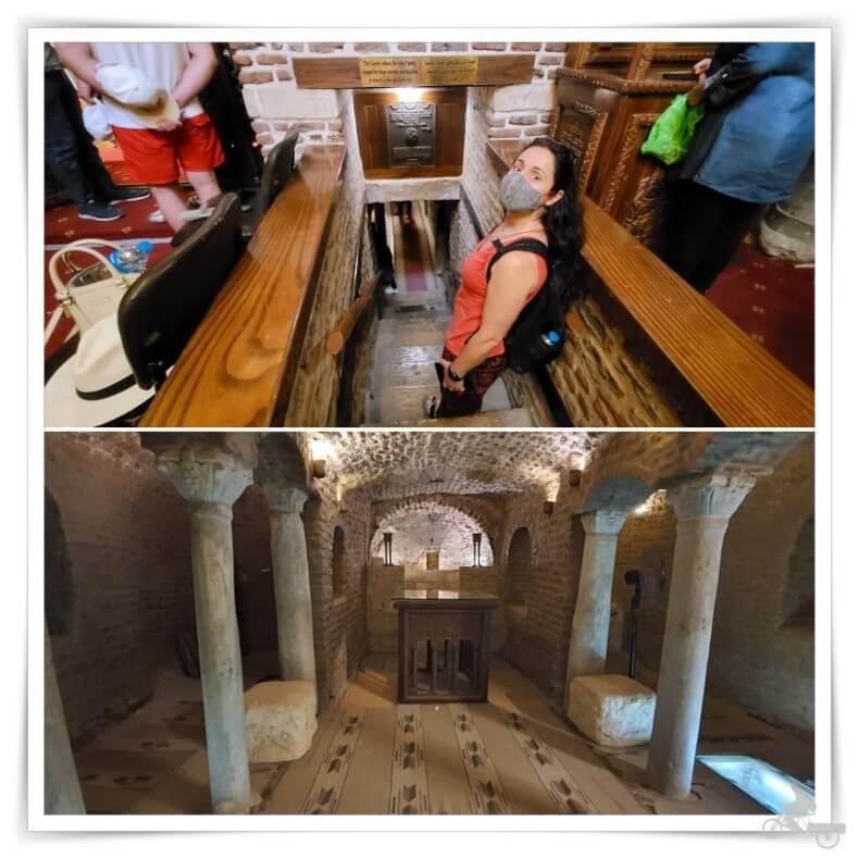 cripta o cueva de la iglesia de San Sergio