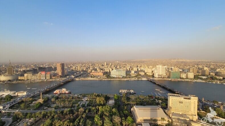 vistas de la capital de Egipto desde las alturas