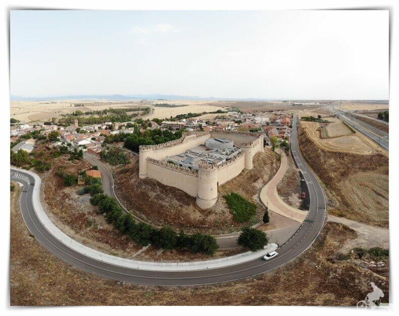 Castillo de Maqueda visto desde el aire