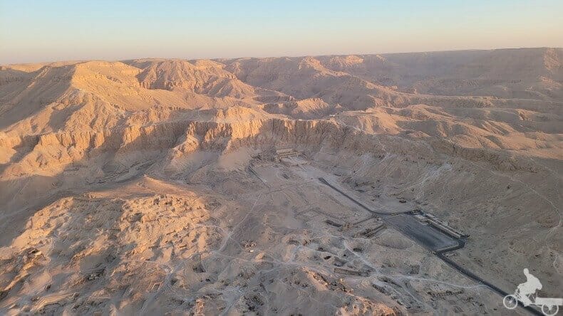 templo de Hatshepsut desde el globo