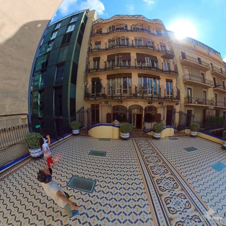 fachada trasera de la Casa Batlló