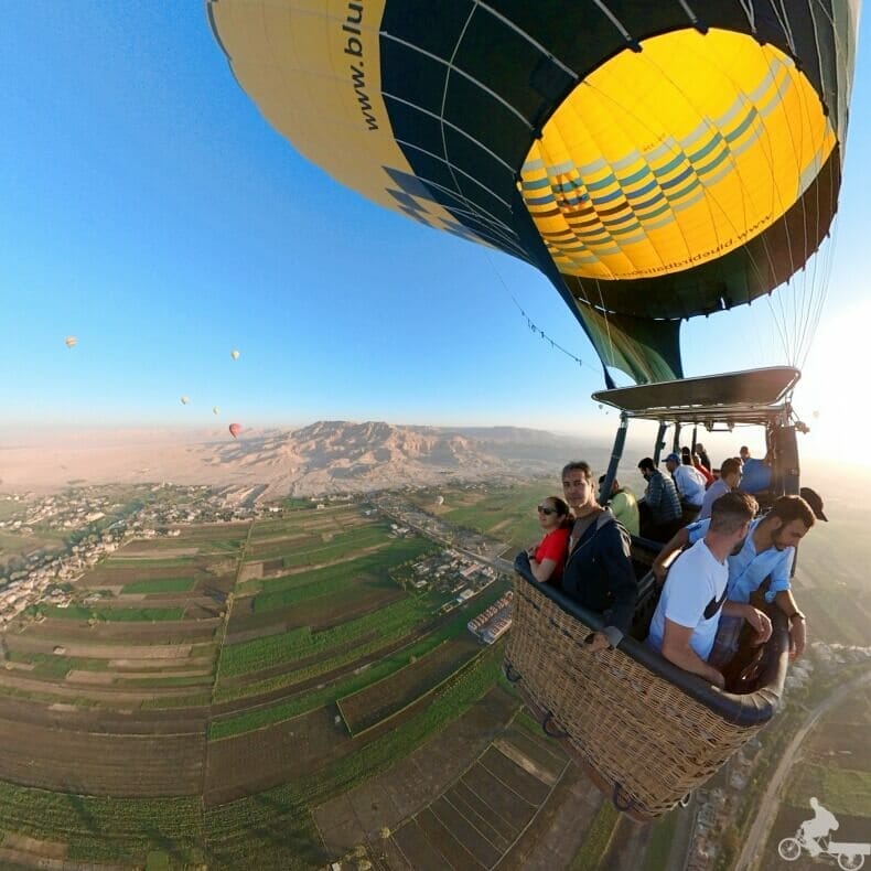 paseo en globo por Luxor al amanecer