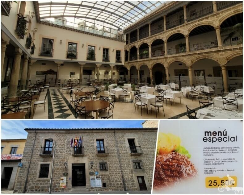 restaurante el Tostado en el palacio de los Velada