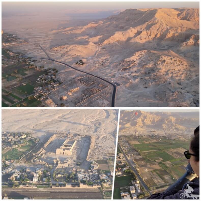templos de Egipto desde el aire