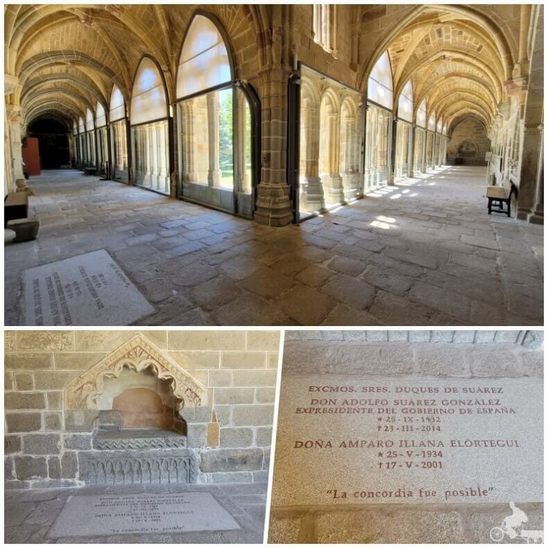 tumba de Adolfo Suárez en el claustro