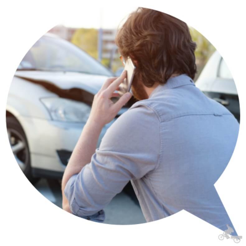Comunicar accidente coche en USA