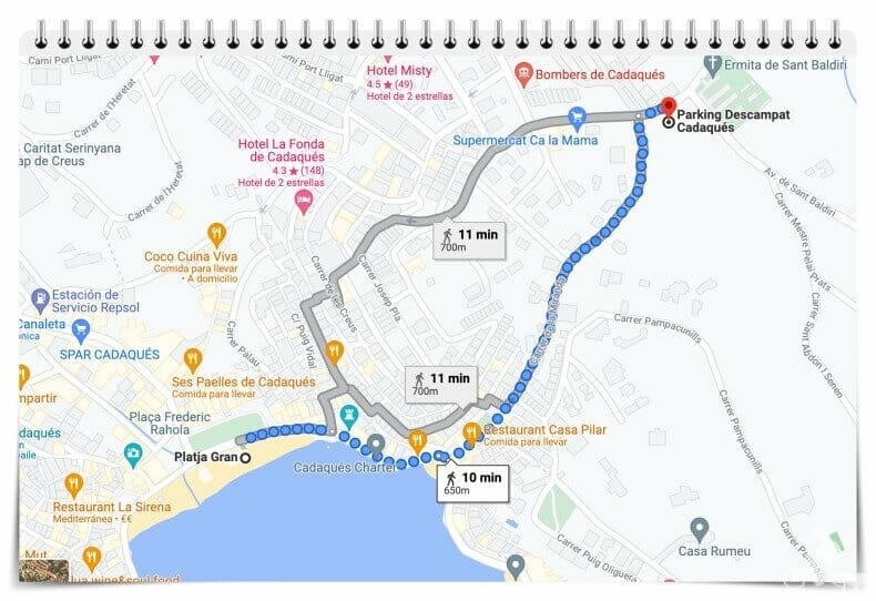 parking descampat cadaques