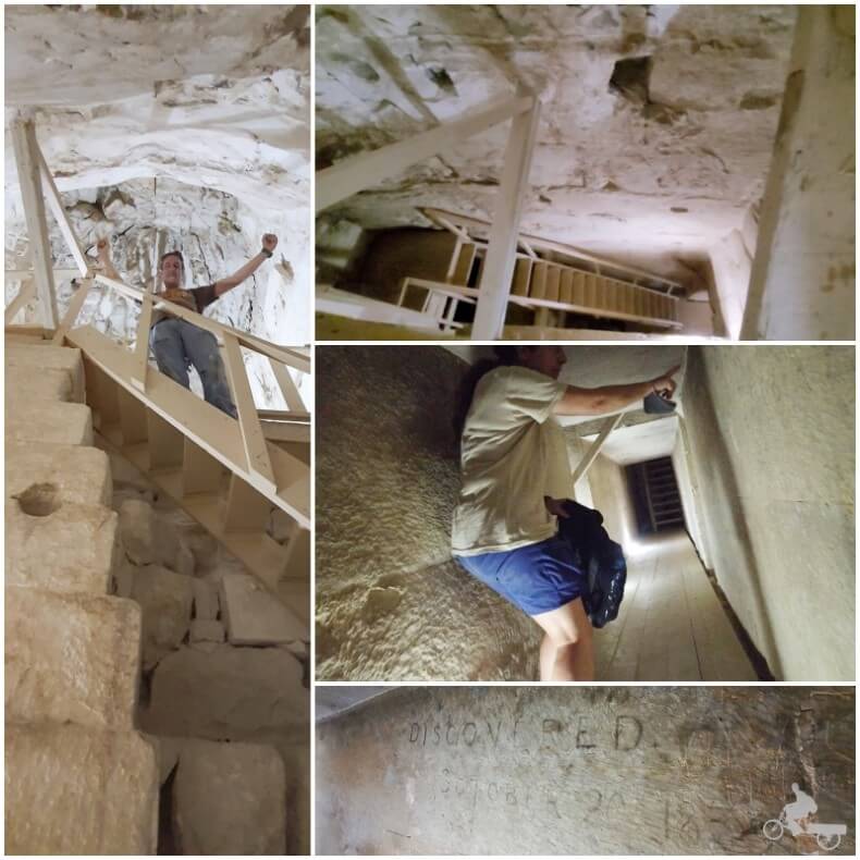 túnel o pasillo en dashur