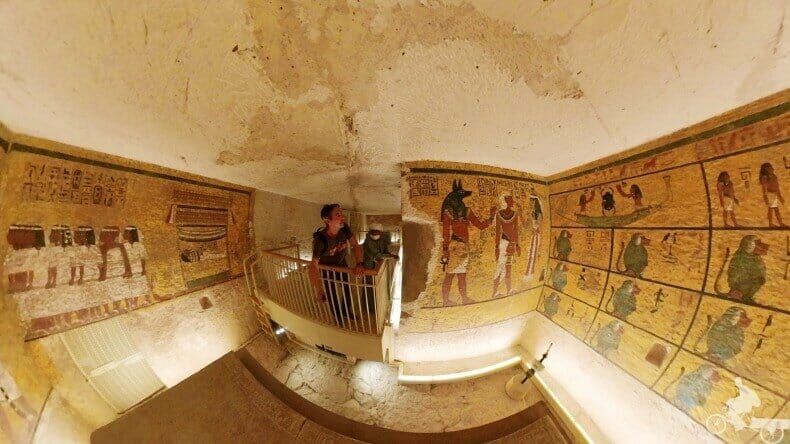 muro oeste camara sarcófago de Tutankhamon