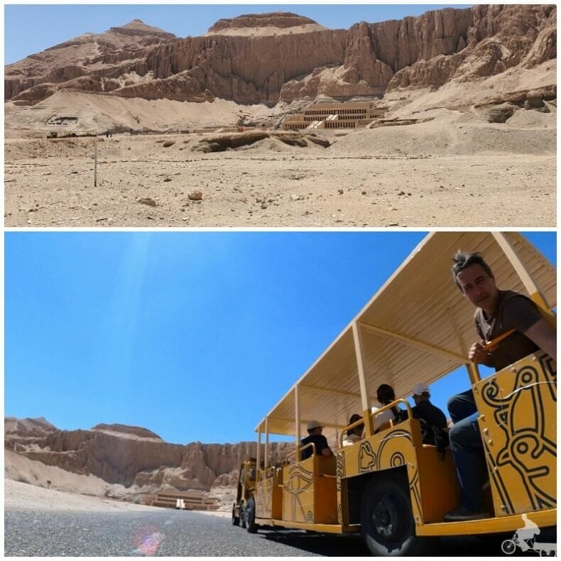 transporte al templo de Hatshepsut