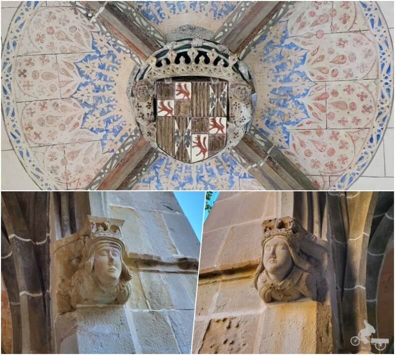 Esculturas de los Reyes Católicos en San Jerónimo de Murtra