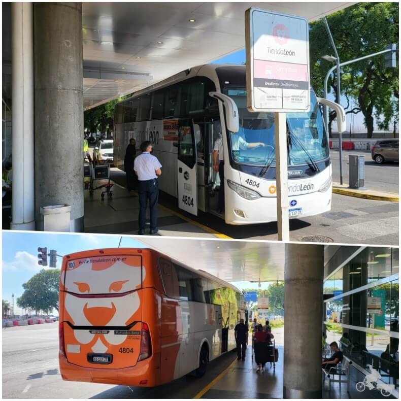 Manuel Tienda Leon del aeroparque Jorge Newbery a Buenos Aires