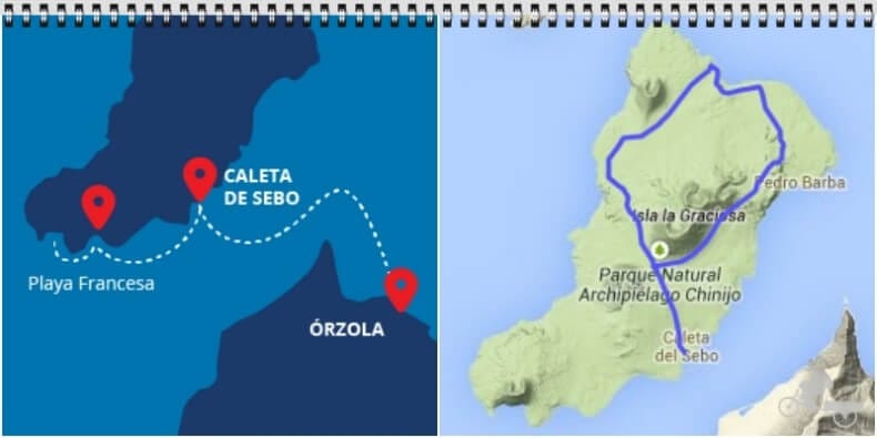 rutas por la graciosa