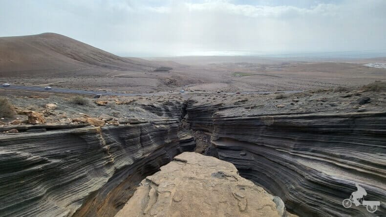 vistas de Lanzarote desde la montaña Blanca