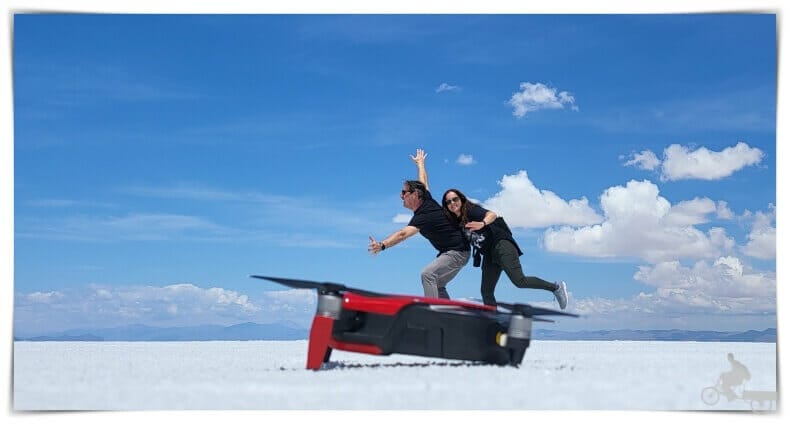 Salinas grandes con drone