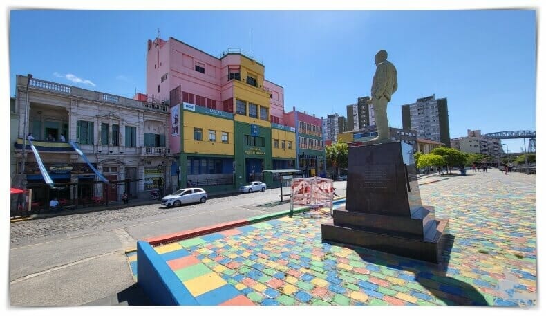 estatua de Benito Quinquela Martin