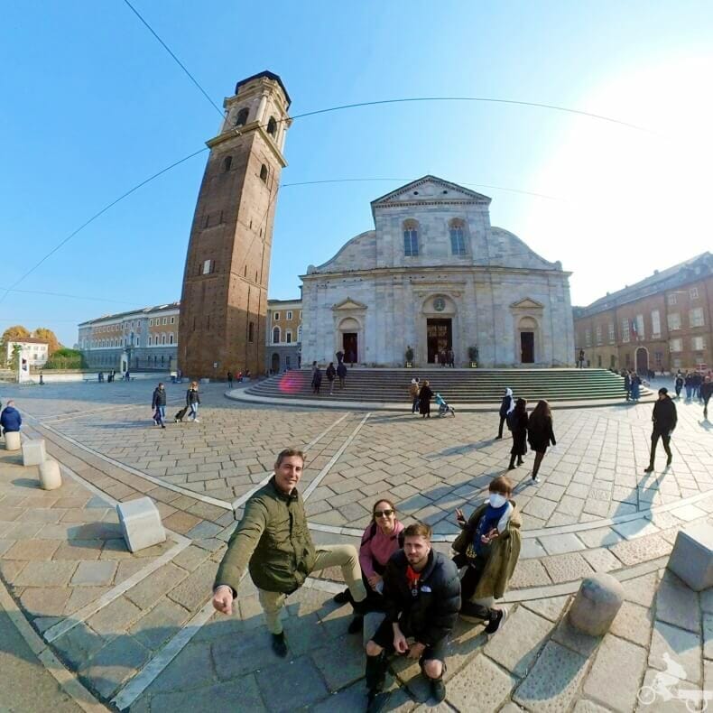 fachada de la catedral de Turín