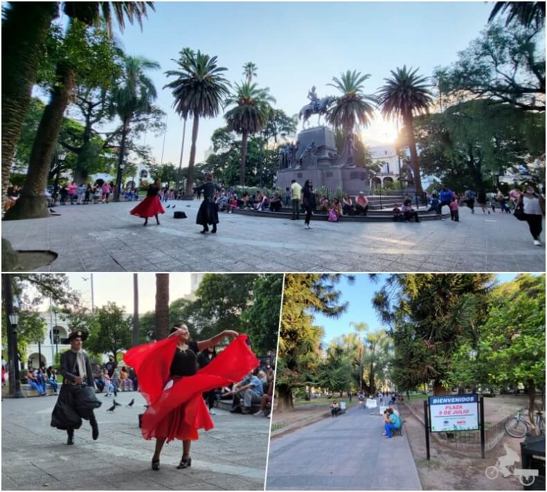 plaza 9 de julio de Salta