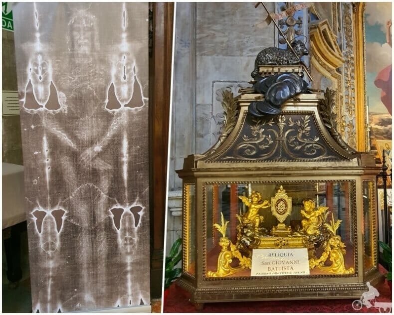 reliquias santa sindone y san juan bautista