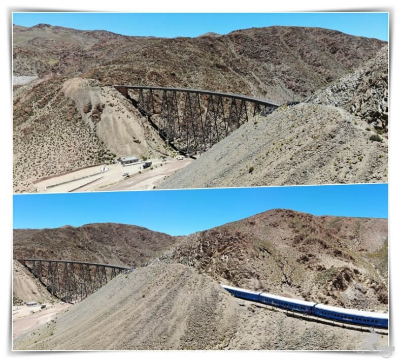 viaducto de la polvorilla del tren a las nubes