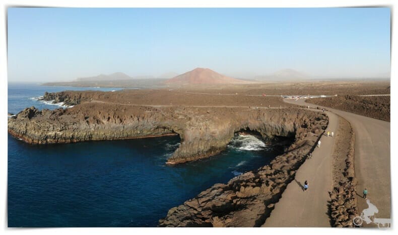 los Hervideros de Lanzarote en drone