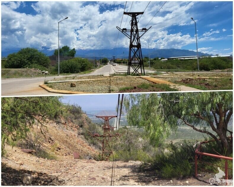 torres del cable carril