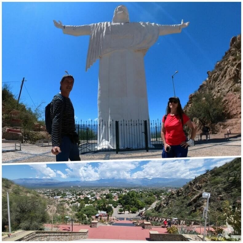 vistas de Chilecito desde Mirador Cristo del Portezuelo