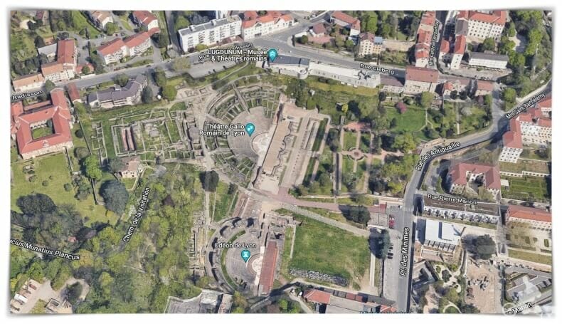 anfiteatro, odeon y museo de Lugdunum