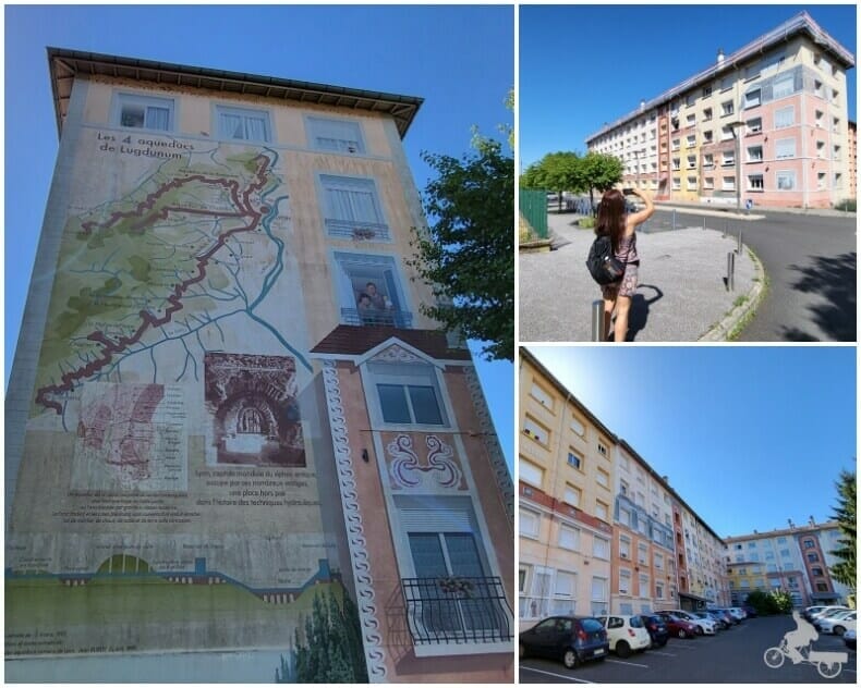 frescos de la Sarra en el barrio de la Fourvière