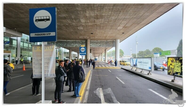 Aeropuerto de Bogotá, parada bus