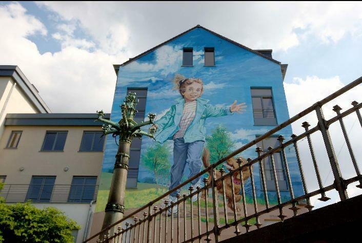 Mural Marlier - Martine - murales del cómic en Bruselas