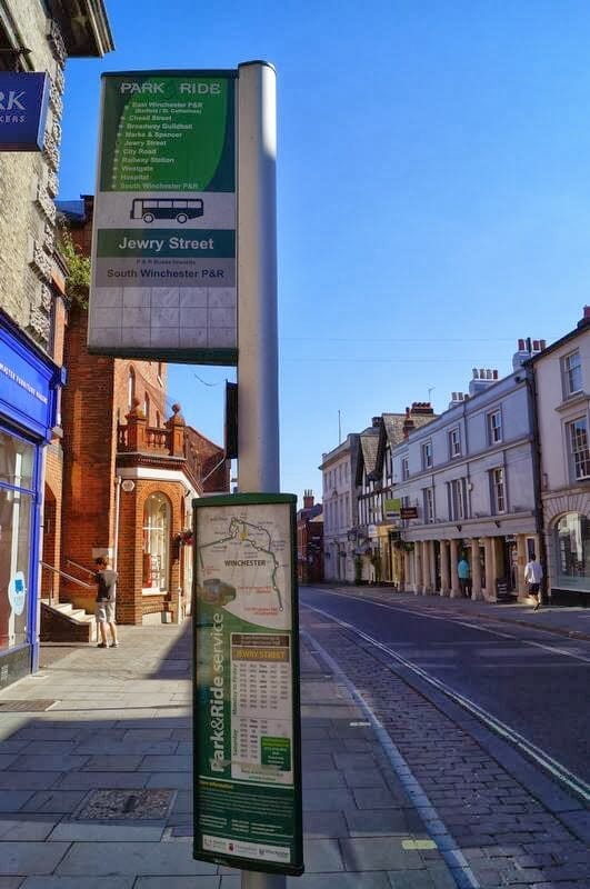 parada de bus park and ride de Winchester