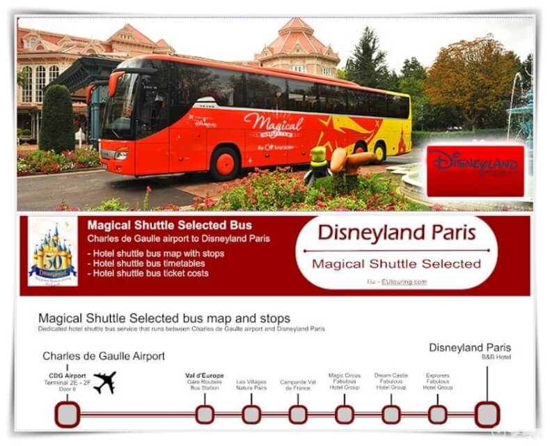 magical shuttle aeropuerto Charles de Gaulle a Disneyland Paris