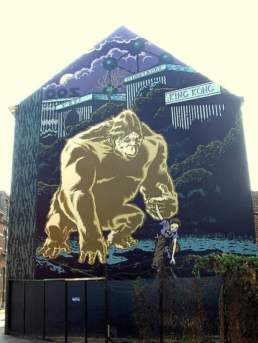 Mural Mezzo - El señor de las moscas - murales del cómic en Bruselas