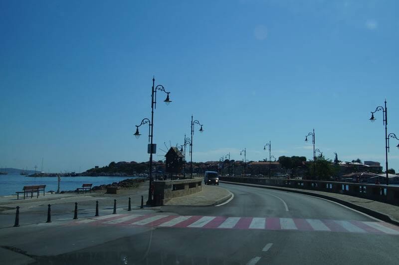 carretera del istmo de Nessebar
