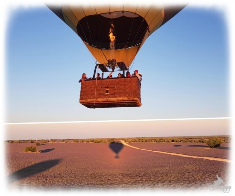 vuelo en globo por los campos de Lavanda de Brihuega