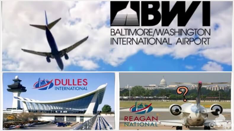 aeropuertos de Washington DC al centro