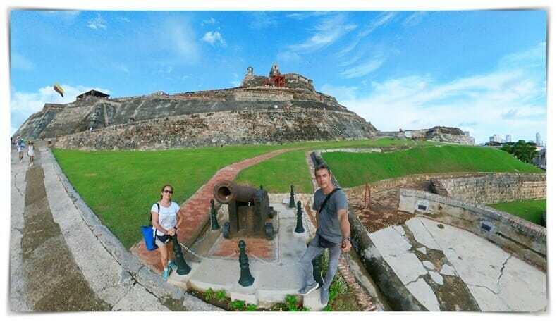entrada al castillo de San Felipe de Barajas