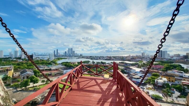 vistas de ciudad amurallada Cartagena Indias