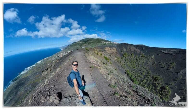 sendero hacia el mirador volcán de San Antonio
