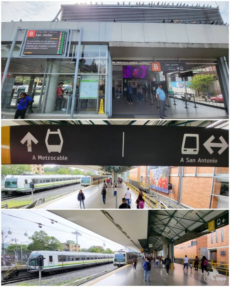 estacion metro San Javier medellín
