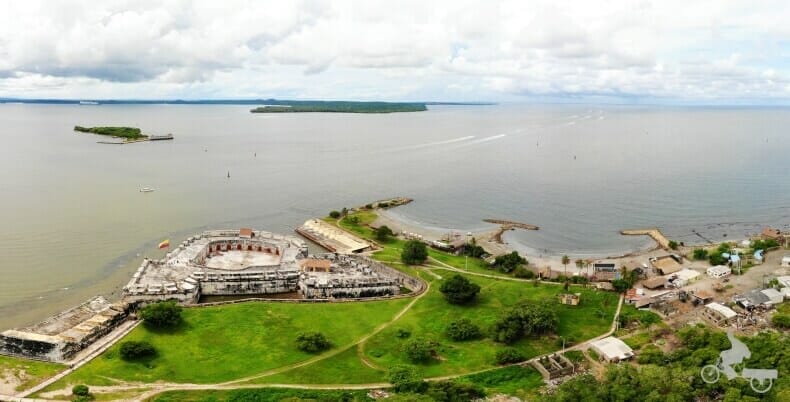 Castillo San Luis de Bocachica - Fuerte de San Fernando desde el aire