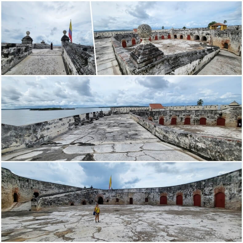 interior castillo de san luis de bocachica