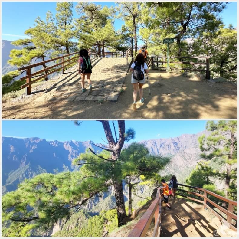 mirador de las lomas en la isla de la Palma